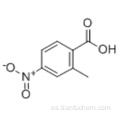 Ácido 2-metil-4-nitrobenzoico CAS 1975-51-5